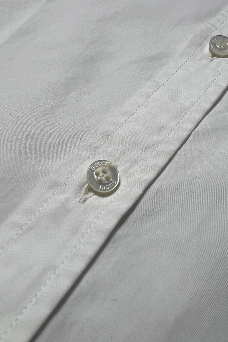 MADE IN ITALY L/S DRESS SHIRT / WHITE [SIZE: 41 USED]
