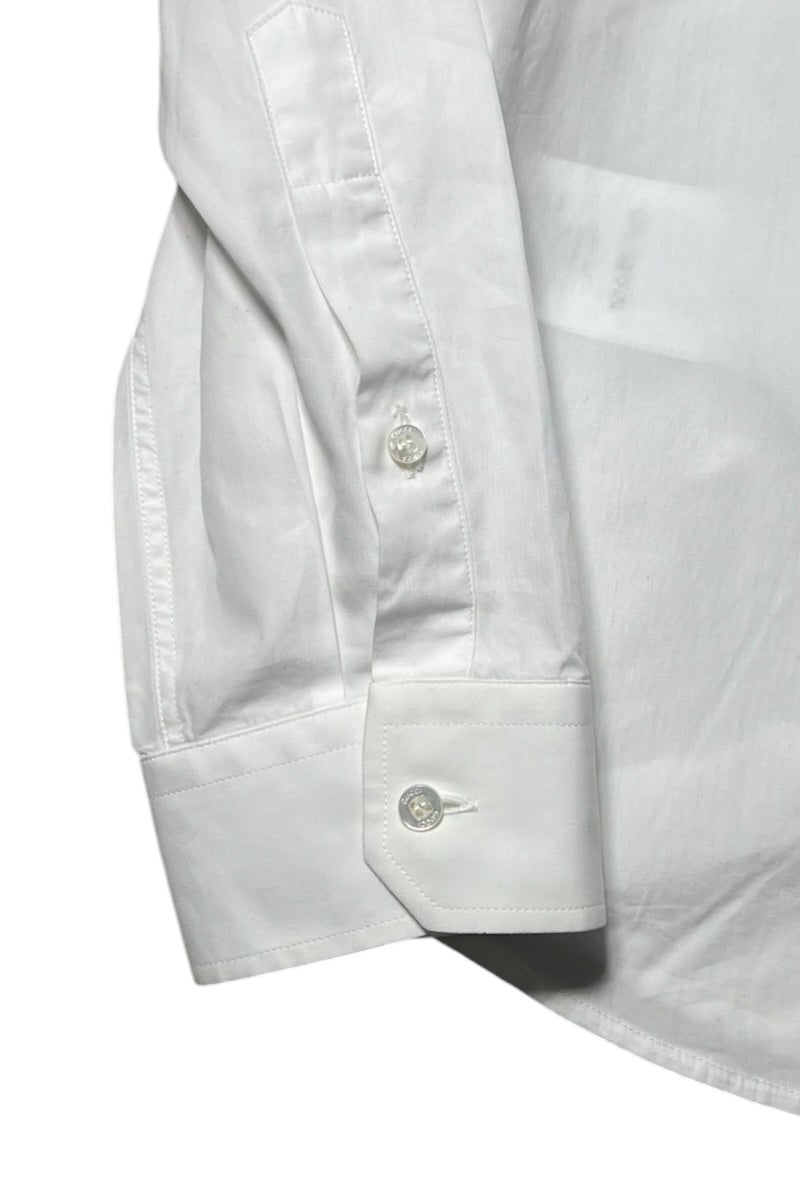 MADE IN ITALY L/S DRESS SHIRT / WHITE [SIZE: 41 USED]