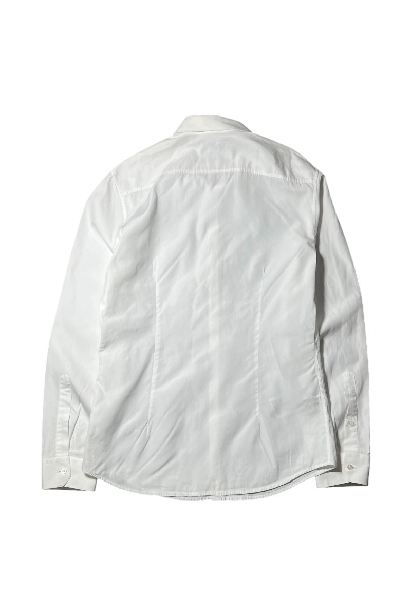 MADE IN ITALY L/S DRESS SHIRT / WHITE [SIZE: 41 USED]