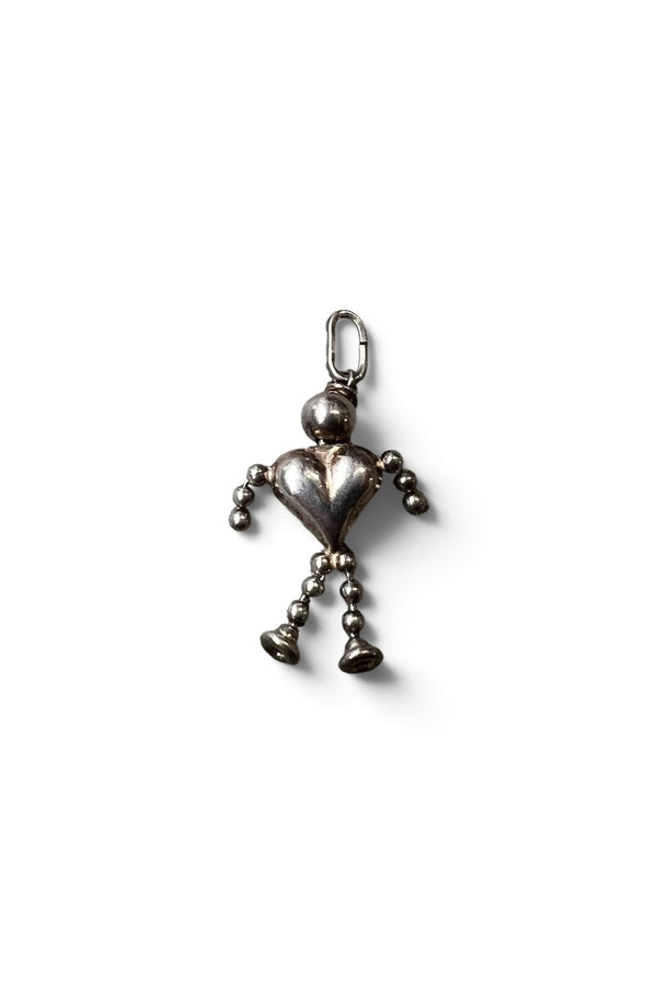 925 SILVER HEART HUMAN PENDANT TOP / SILVER [SIZE: ONE SIZE USED]