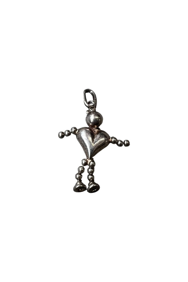 925 SILVER HEART HUMAN PENDANT TOP / SILVER [SIZE: ONE SIZE USED]