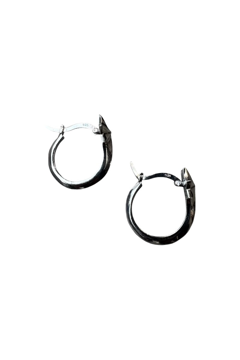 925 SILVER HOOP EARRINGS / SILVER [SIZE: ONE SIZE USED]