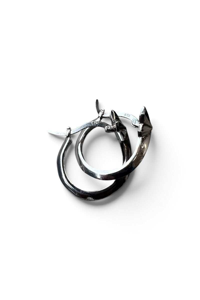 925 SILVER HOOP EARRINGS / SILVER [SIZE: ONE SIZE USED]