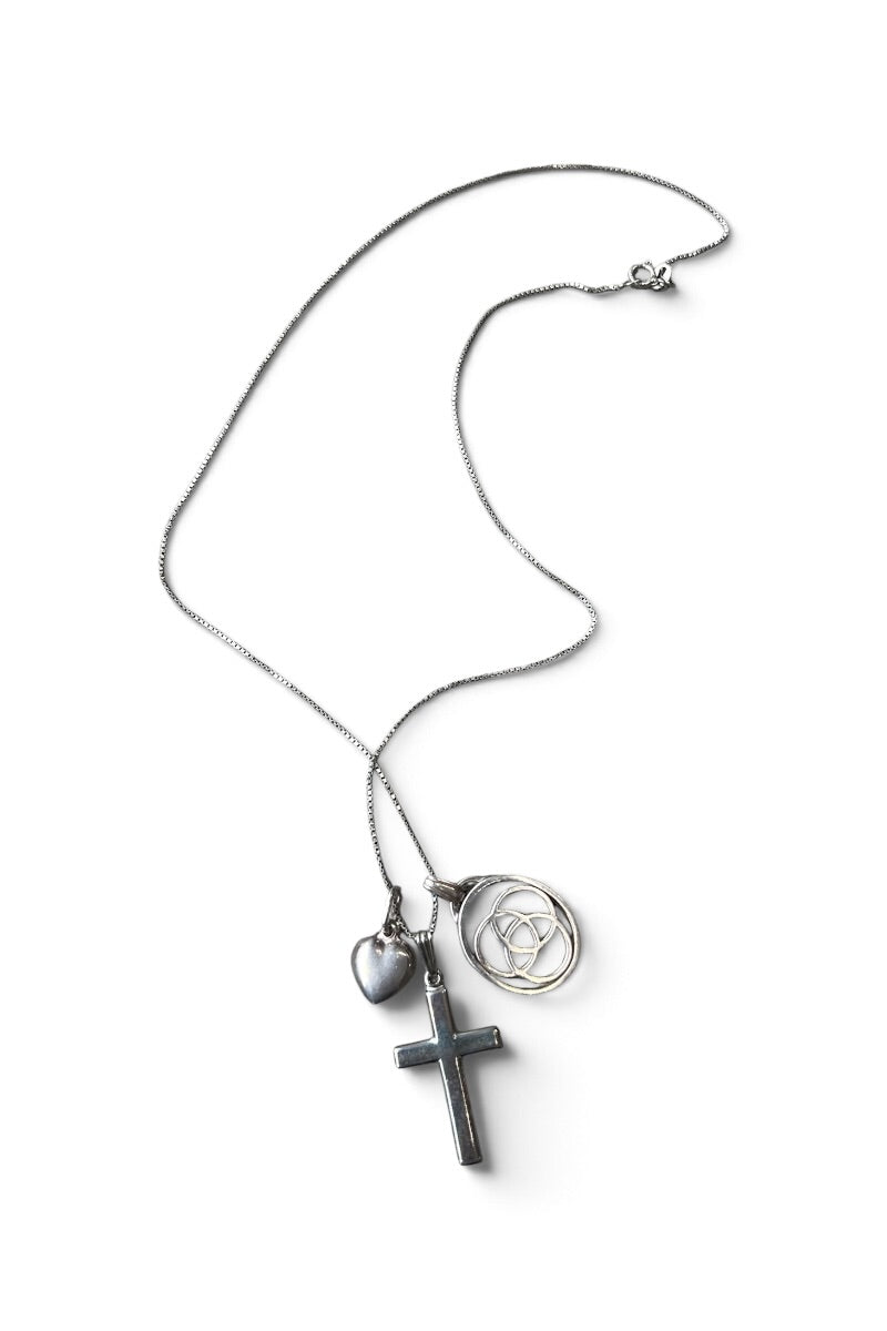 925 SILVER PENDANT NECKLACE / SILVER [SIZE: ONE SIZE USED]