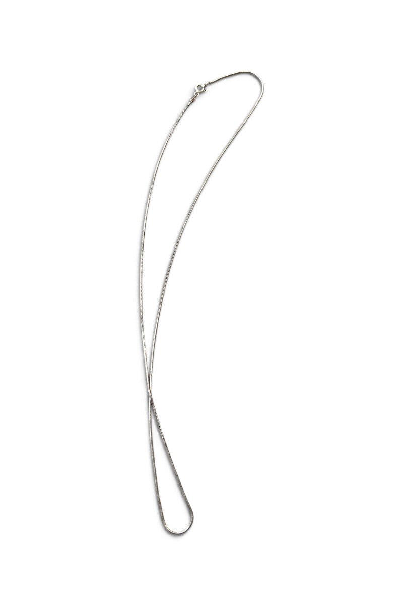 MADE IN ITALY 925 SILVER SNAKE CHAIN NECKLACE / SILVER [SIZE: ONE SIZE USED]