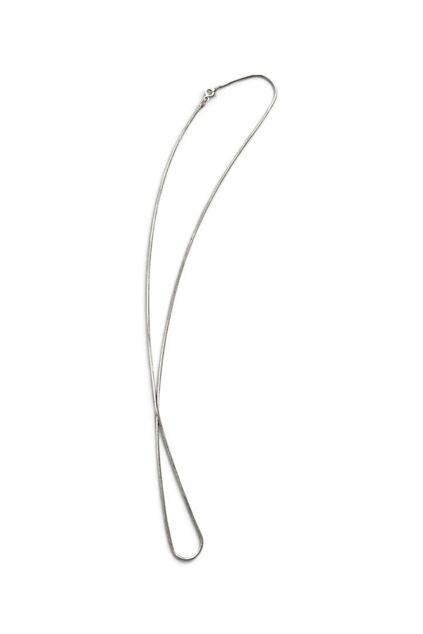 MADE IN ITALY 925 SILVER SNAKE CHAIN NECKLACE / SILVER [SIZE: ONE SIZE USED]