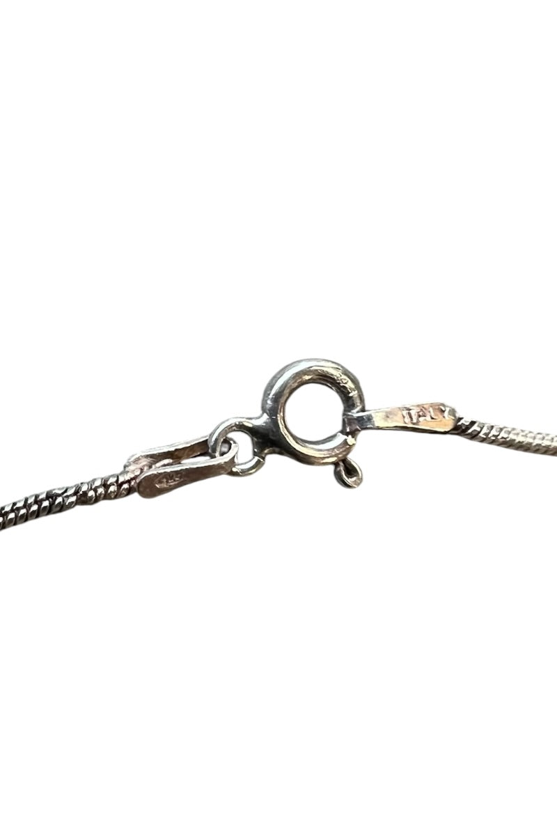 MADE IN ITALY 925 SILVER SNAKE CHAIN NECKLACE / SILVER [SIZE: ONE SIZE USED]