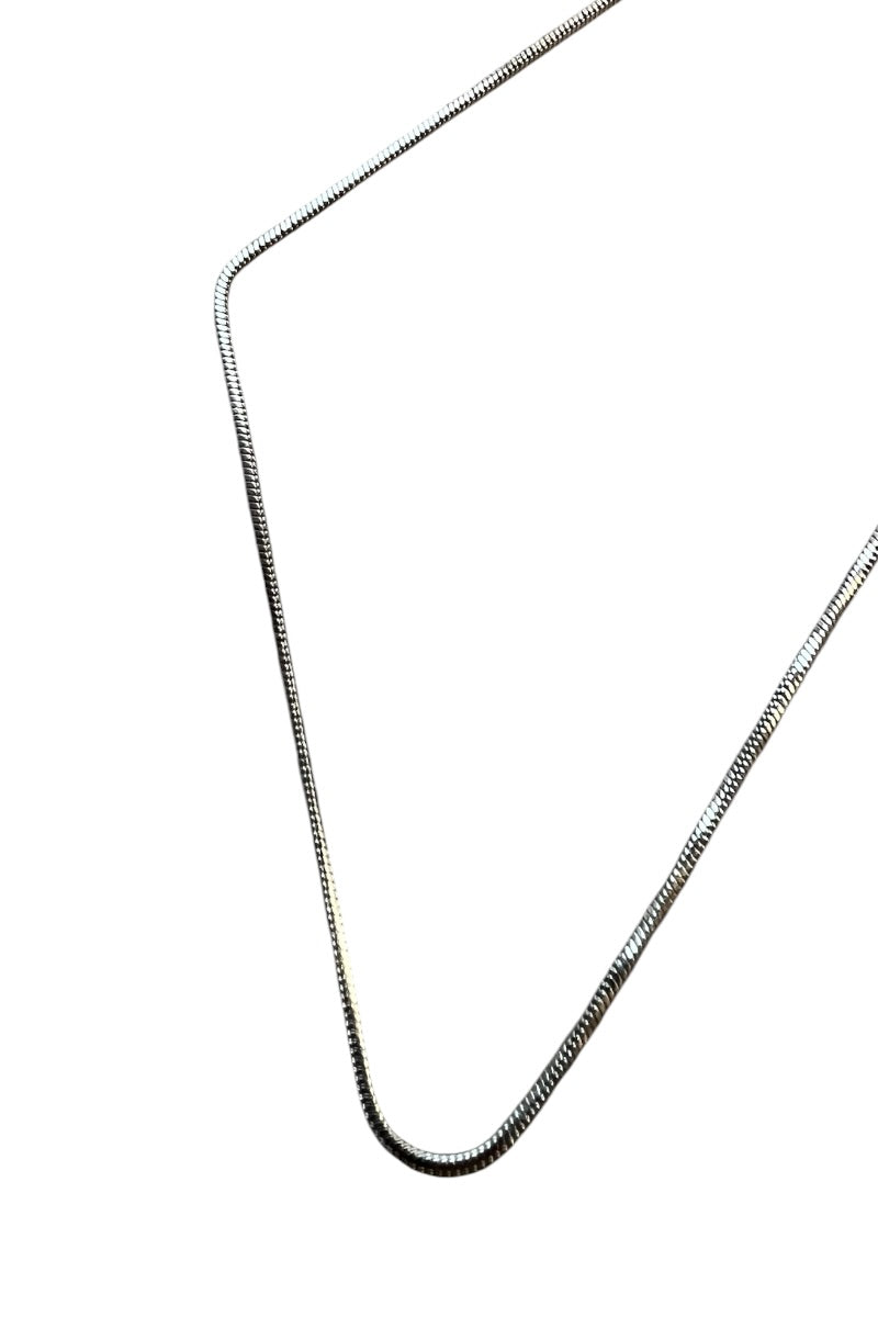 925 SILVER SNAKE CHAIN NECKLACE / SILVER [SIZE: ONE SIZE USED]