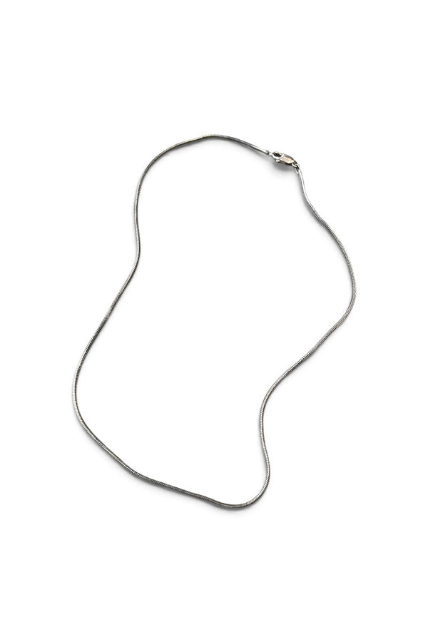 MADE IN ITALY 925 SILVER SNAKE CHAIN NECKLACE / SILVER [SIZE: ONE SIZE USED]