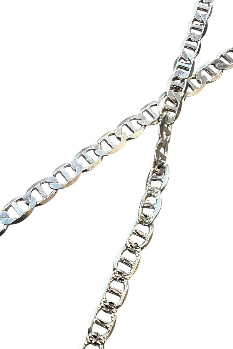 MADE IN ITALY 925 SILVER NECKLACE / SILVER [SIZE: ONE SIZE USED]