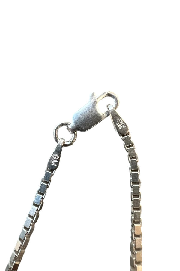 MADE IN ITALY 925 SILVER VENETIAN LINK NECKLACE / SILVER [SIZE: ONE SIZE USED]