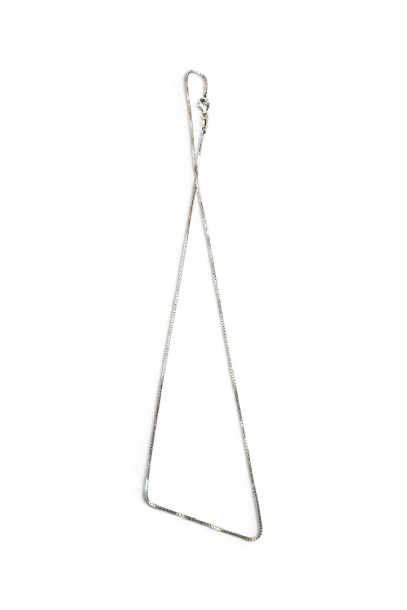 MADE IN ITALY 925 SILVER VENETIAN LINK NECKLACE / SILVER [SIZE: ONE SIZE USED]