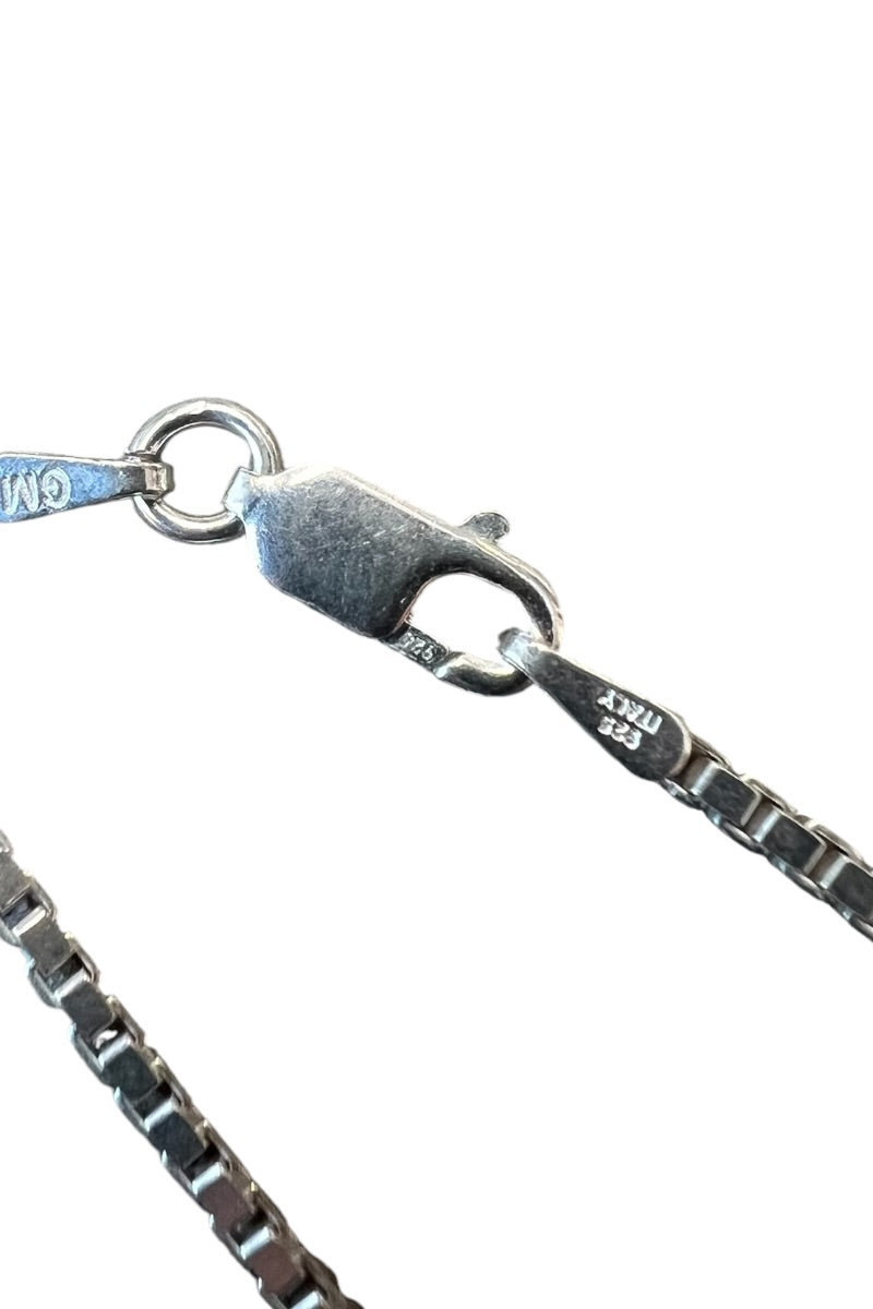 MADE IN ITALY 925 SILVER VENETIAN LINK NECKLACE / SILVER [SIZE: ONE SIZE USED]