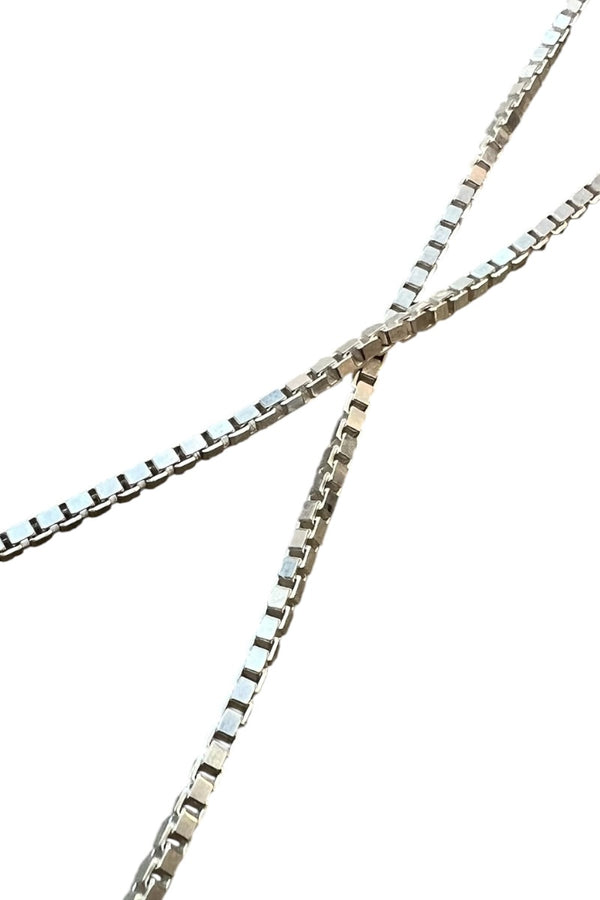 MADE IN ITALY 925 SILVER VENETIAN LINK NECKLACE / SILVER [SIZE: ONE SIZE USED]