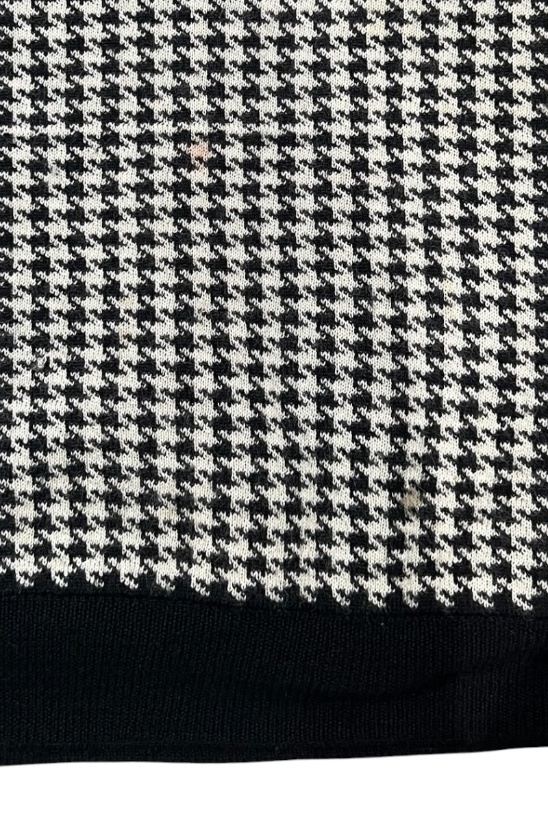 MADE IN ITALY 90'S V-NECK CASHMERE KNIT SWEATER / BLACK [SIZE: M USED]