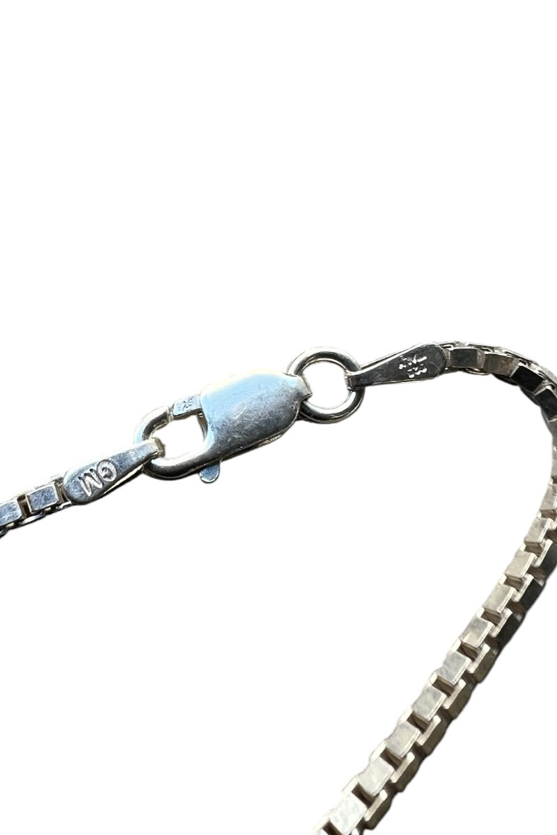 MADE IN ITALY 925 SILVER VENETIAN LINK NECKLACE / SILVER [SIZE: ONE SIZE USED]