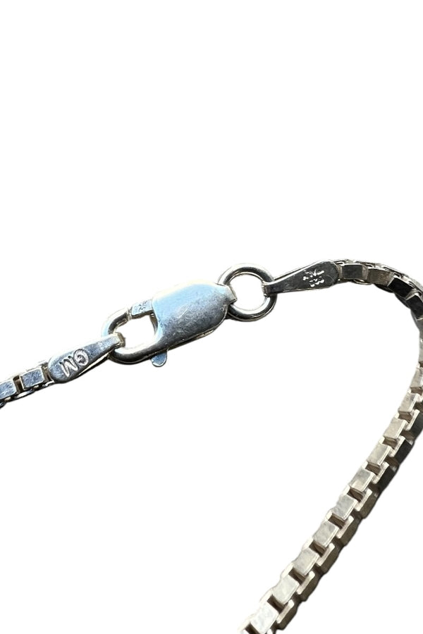 MADE IN ITALY 925 SILVER VENETIAN LINK NECKLACE / SILVER [SIZE: ONE SIZE USED]
