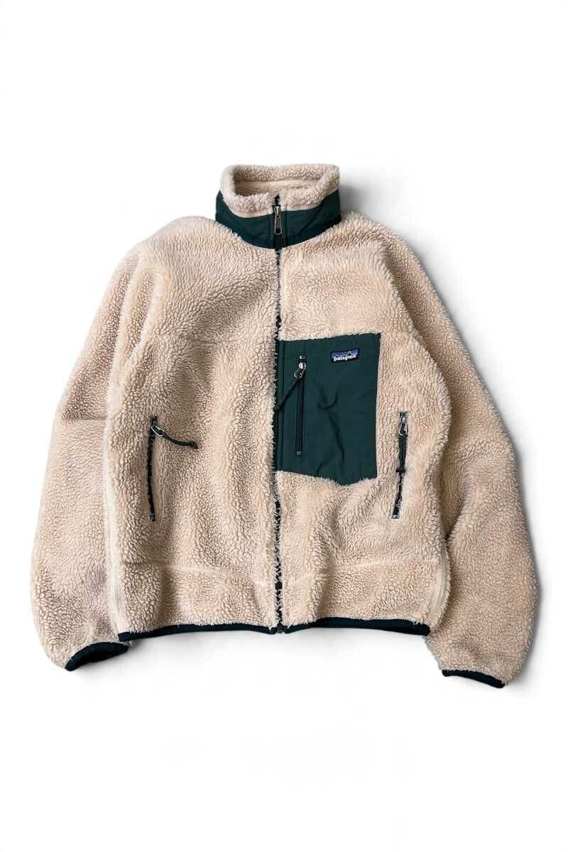 MADE IN USA 99'S CLASSIC RETRO X FLEECE JACKET / BEIGE [SIZE: S USED]