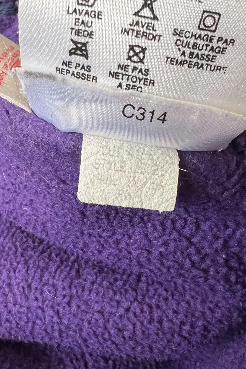 MADE IN USA 90'S RETRO FLEECE JACKET / PURPLE [SIZE: S USED]