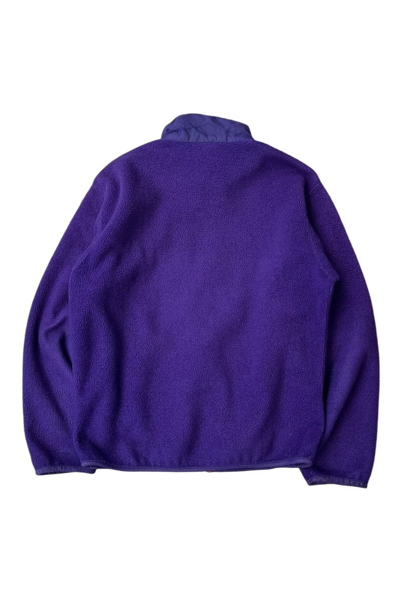 MADE IN USA 90'S RETRO FLEECE JACKET / PURPLE [SIZE: S USED]