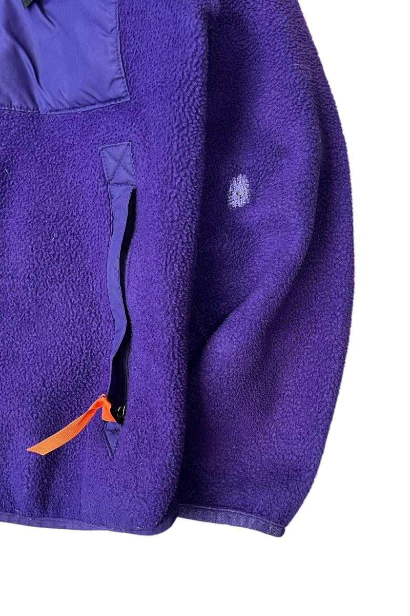 MADE IN USA 90'S RETRO FLEECE JACKET / PURPLE [SIZE: S USED]