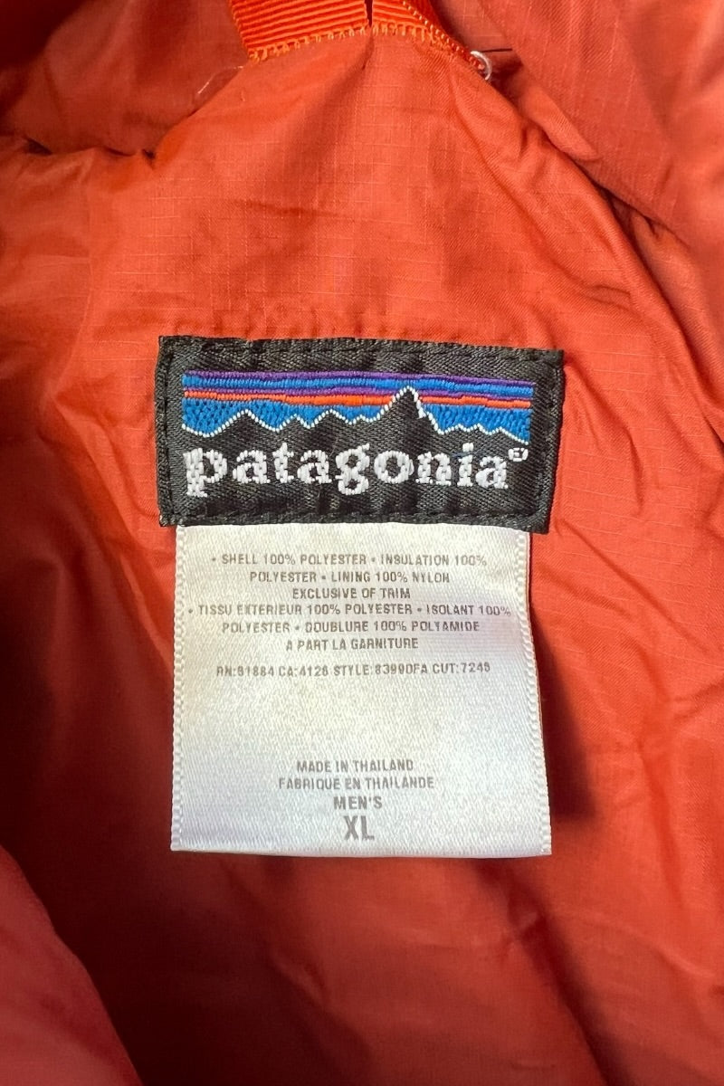 Y2K EARLY 00'S 83990FA NYLON PUFF JACKET / ORANGE [SIZE: XL USED]