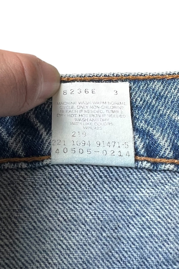 MADE IN MEXICO 94'S ORANGE TAB 505 DENIM PANTS / INDIGO [SIZE: 32 USED]