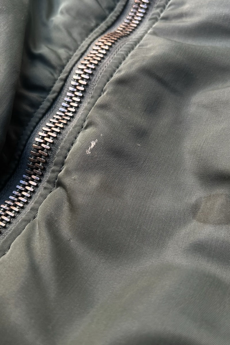 MADE IN USA 88'S AIR FORCE MA-1 JACKET ALPHA INDUSTRIES, INC グランドクルー後期仕様 / KHAKI [SIZE: S USED]