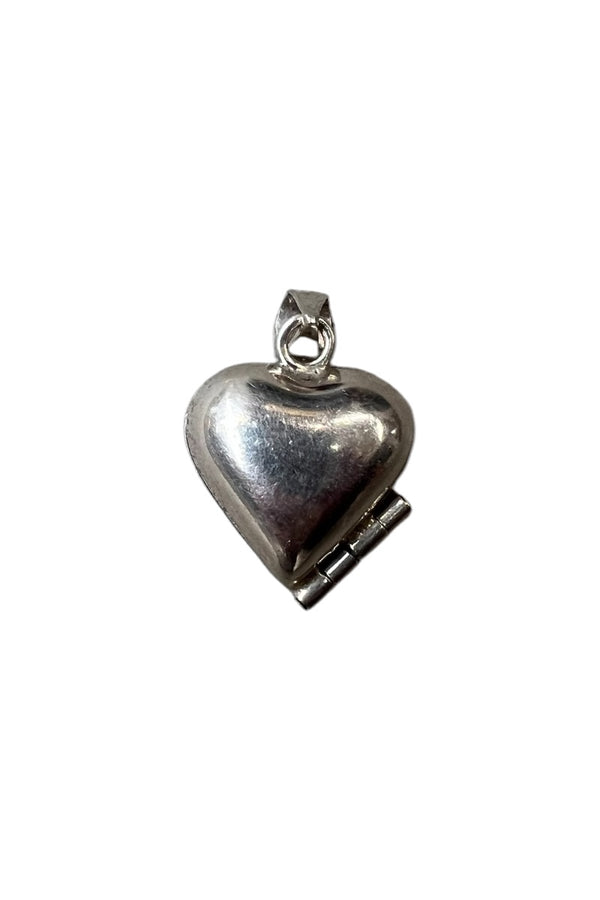 925 SILVER HEART LOCKET PENDANT / SILVER [SIZE: ONE SIZE USED]