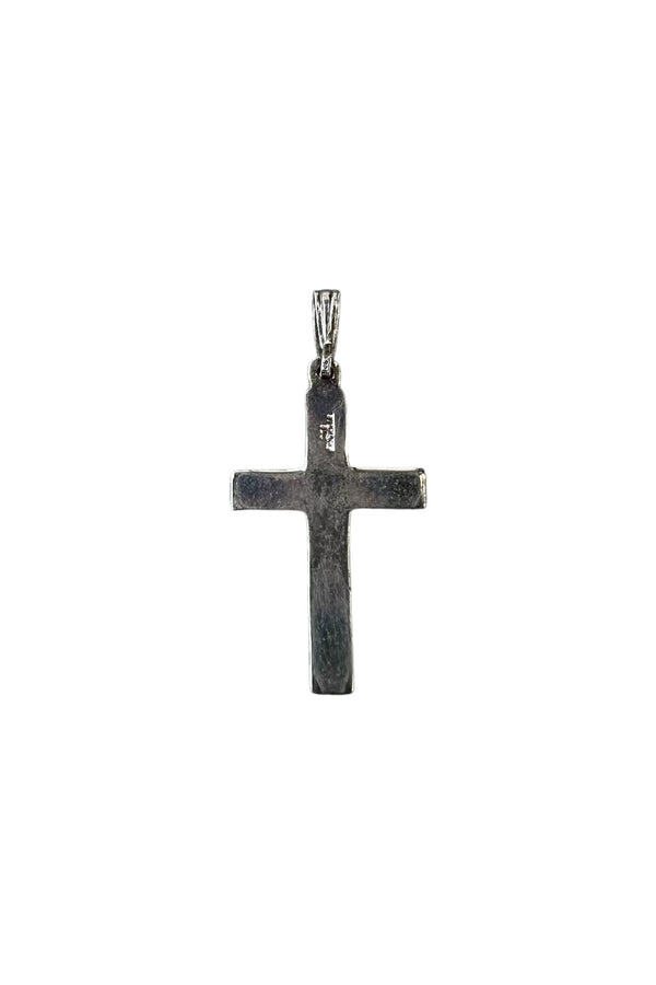 STERLING SILVER CROSS PENDANT TOP / SILVER [SIZE: ONE SIZE USED]