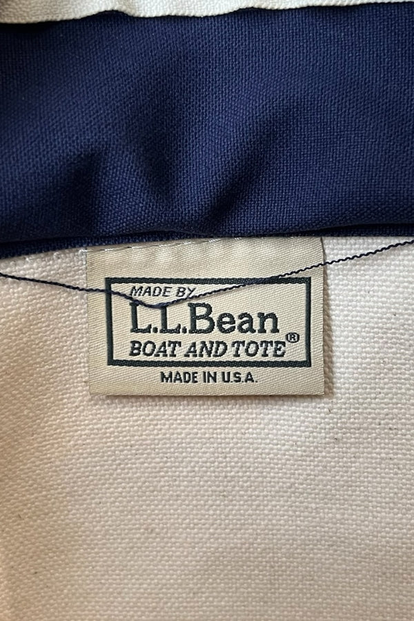 MADE IN USA 90'S BOAT AND TOTE BAG KEAN UNIVERSITY FOUNDATION W/ZIP / NAVY [SIZE: S USED]