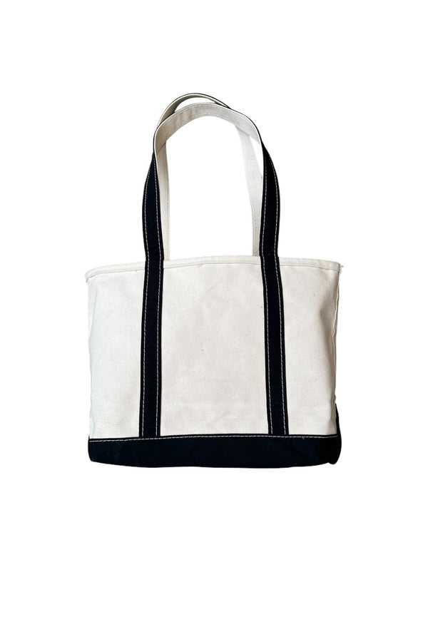 MADE IN USA 90'S BOAT AND TOTE BAG B.O.N.E. / BLACK [SIZE: M USED]