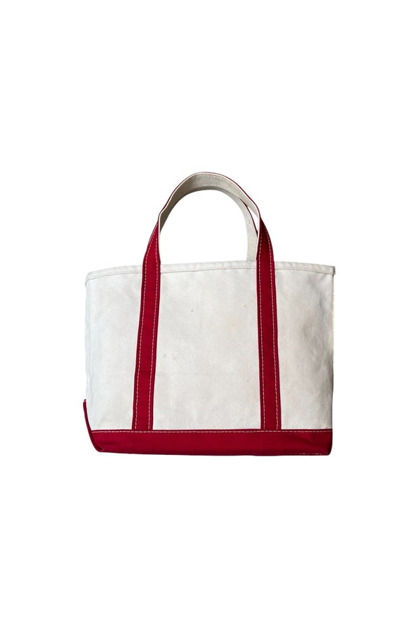 MADE IN USA 90'S BOAT AND TOTE BAG MICHELLE MEDIUM / RED [SIZE: M USED]