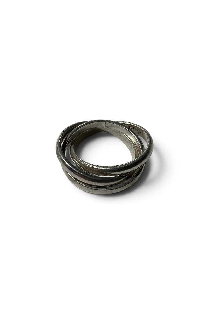 925 SILVER 3 RINGS / SILVER [SIZE: 14号相当 USED]