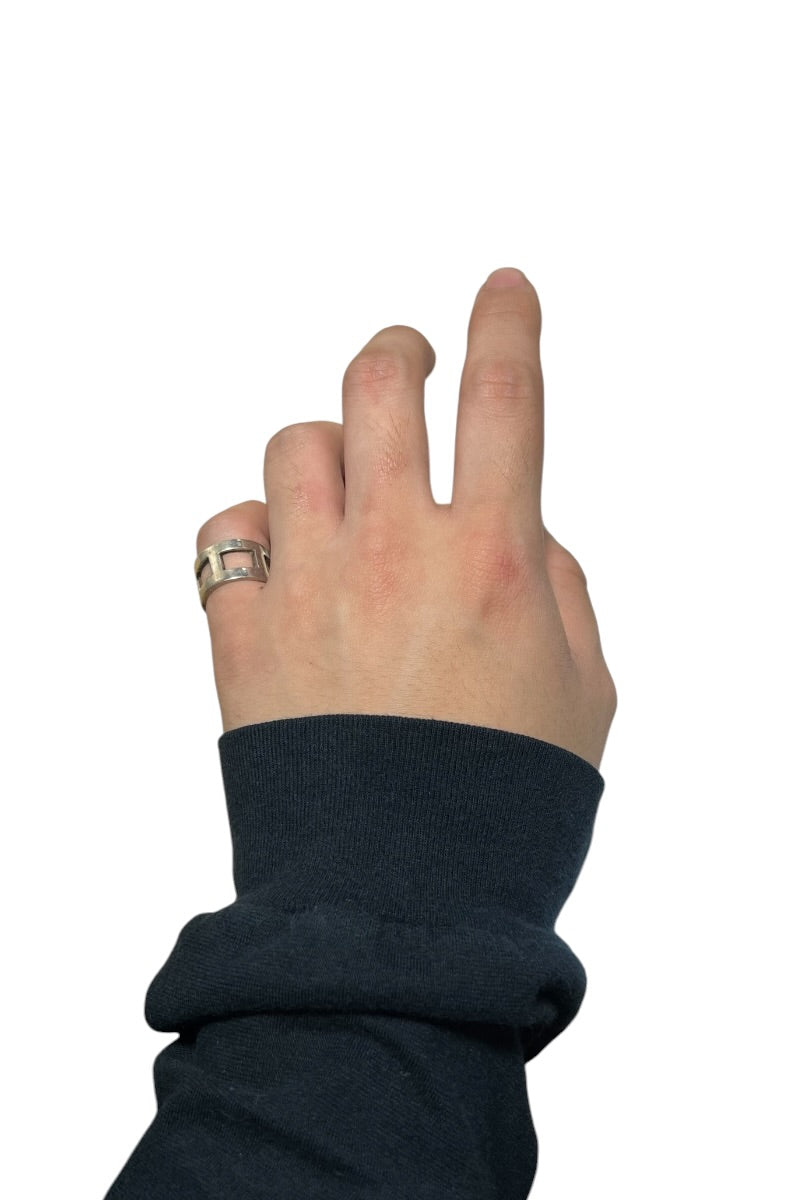 925 SILVER RING / SILVER [SIZE: 10号相当 USED]