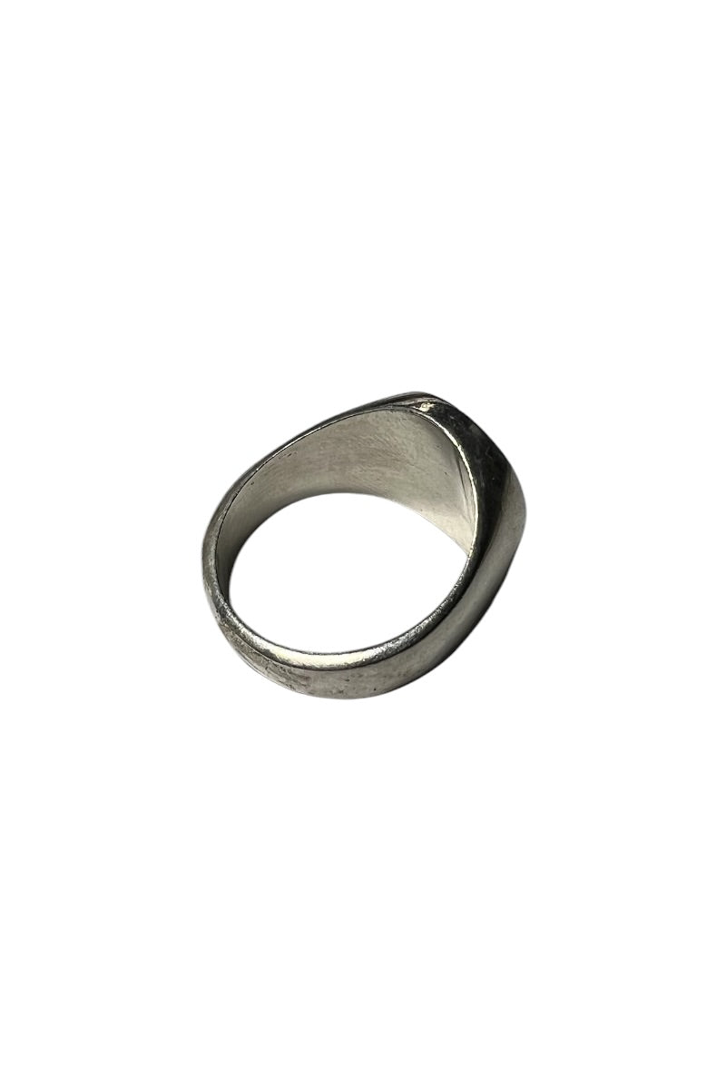 925 SILVER YING YANG RING W/ONYX / SILVER [SIZE: 23号相当 USED]