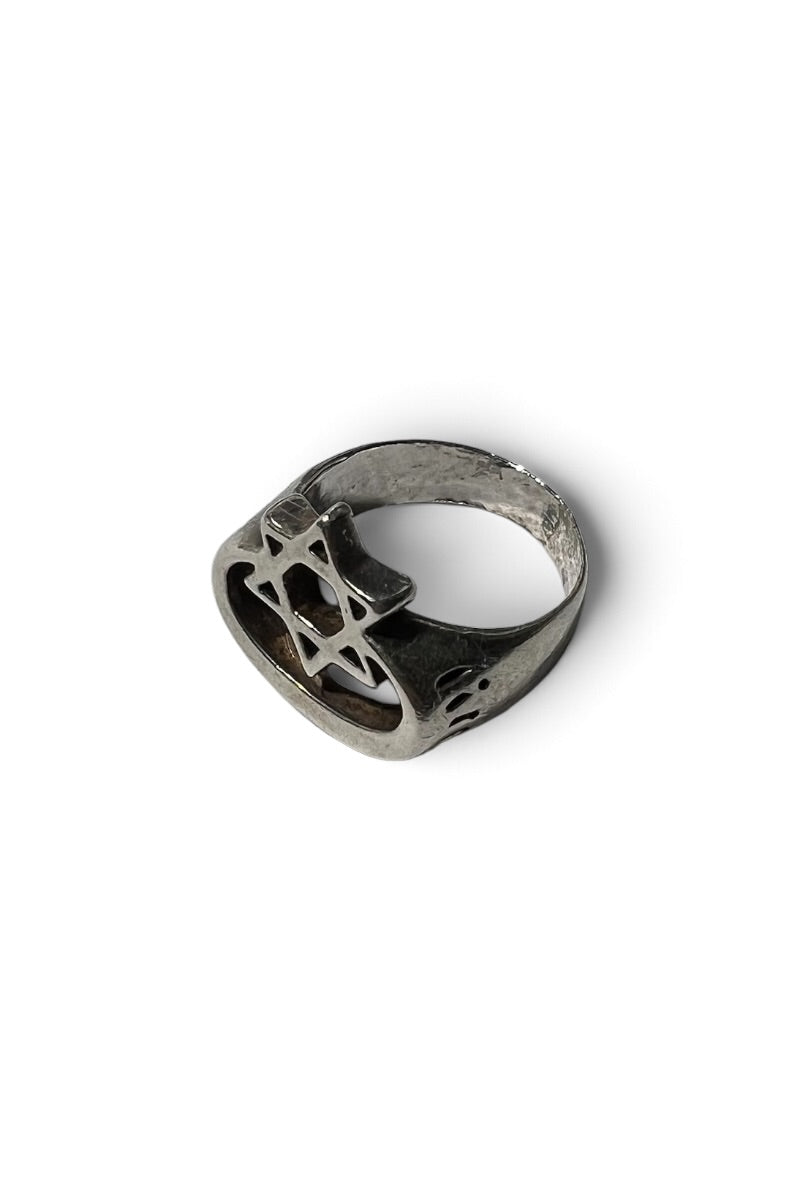 925 SILVER HEXAGRAM RING / SILVER [SIZE: 17号相当 USED]