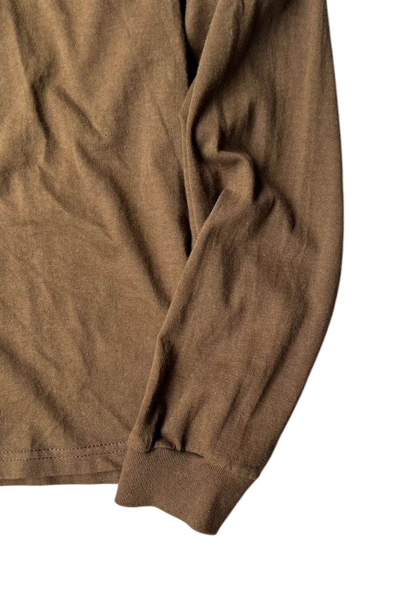 Y2K EARLY 00'S L/S SURF T-SHIRT / BROWN [SIZE: XL USED]
