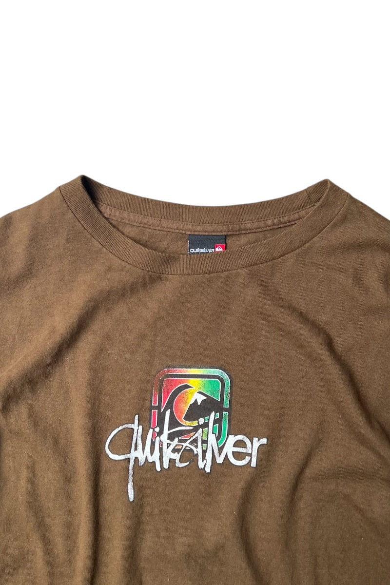 Y2K EARLY 00'S L/S SURF T-SHIRT / BROWN [SIZE: XL USED]