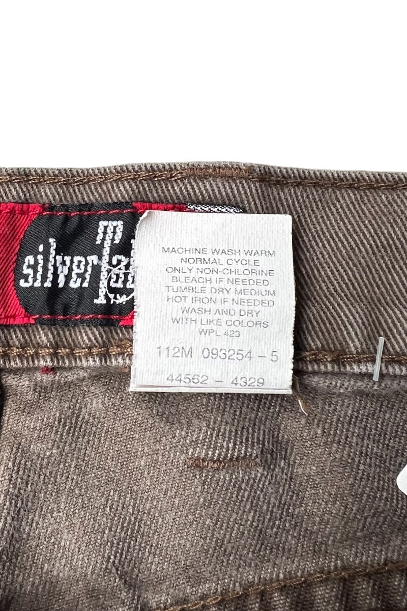 90'S LOOSE DENIM PANT / BROWN [SIZE: 34 USED]