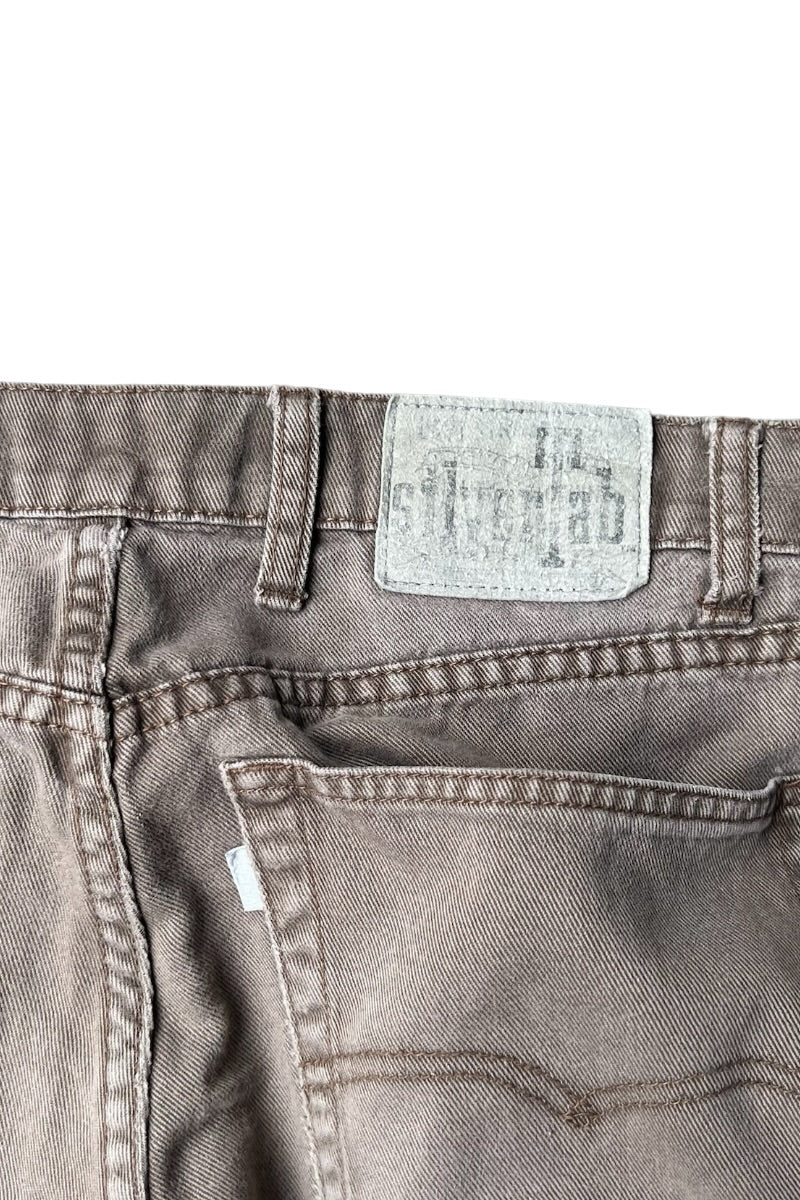 90'S LOOSE DENIM PANT / BROWN [SIZE: 34 USED]