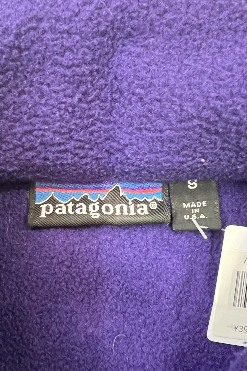 MADE IN USA 90'S HALF-ZIP SNAP-T FLEECE JACKET / PURPLE [SIZE: S USED]