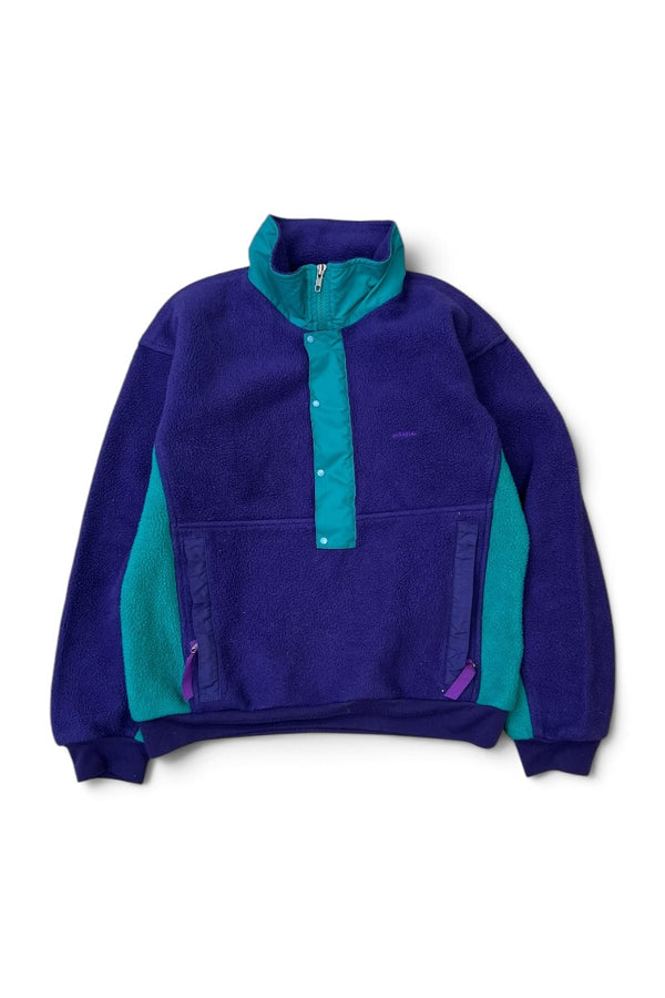 MADE IN USA 90'S HALF-ZIP SNAP-T FLEECE JACKET / PURPLE [SIZE: S USED]