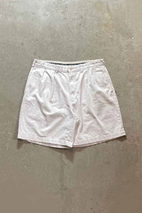 90'S TUCK CHINO SHORT PANTS / WHITE [SIZE: 36 USED]