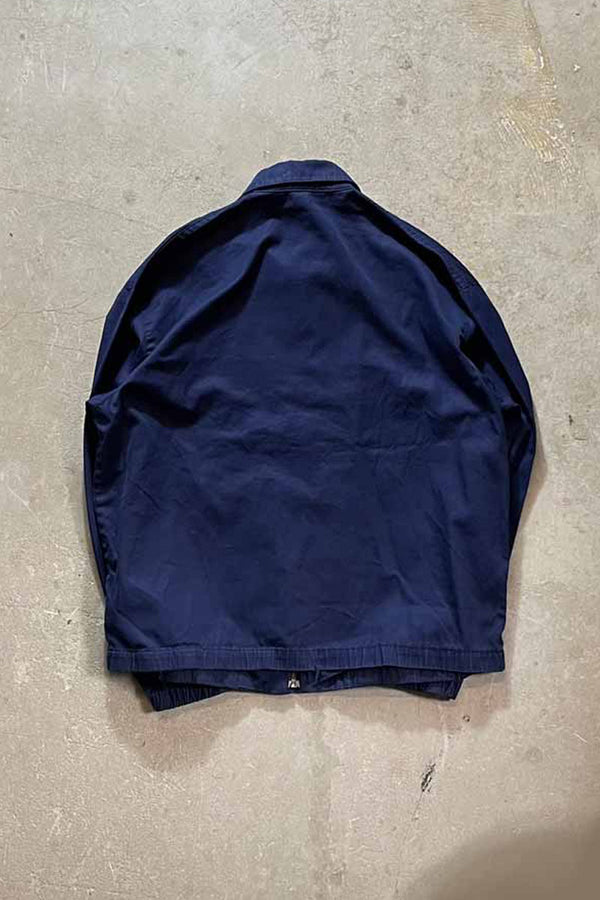 90'S ZIP UP JACKET / NAVY [SIZE: S USED]