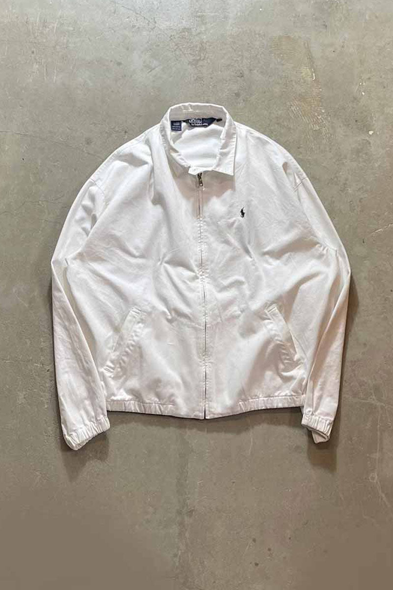 80'S ZIP UP JACKET / WHITE [SIZE: XL相当 USED]