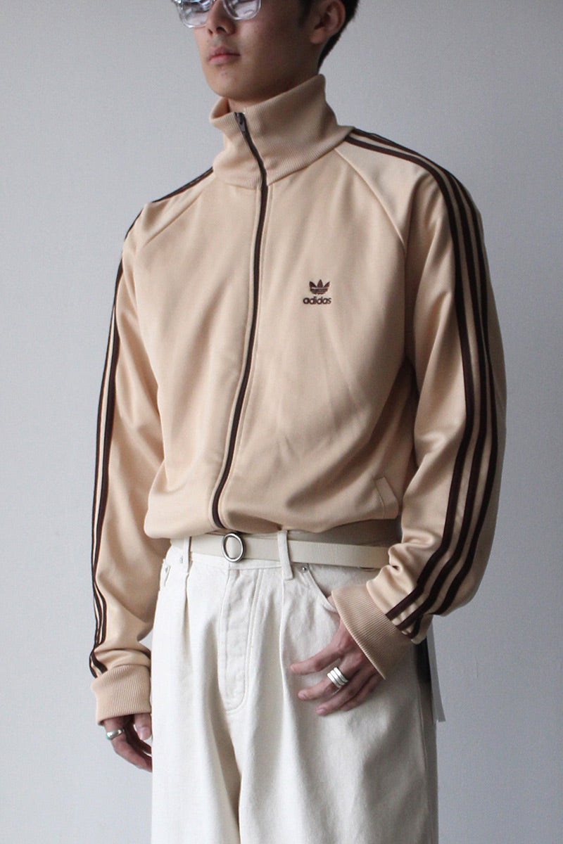 80'S TRACK JACKET / BEIGE [SIZE: XL USED]