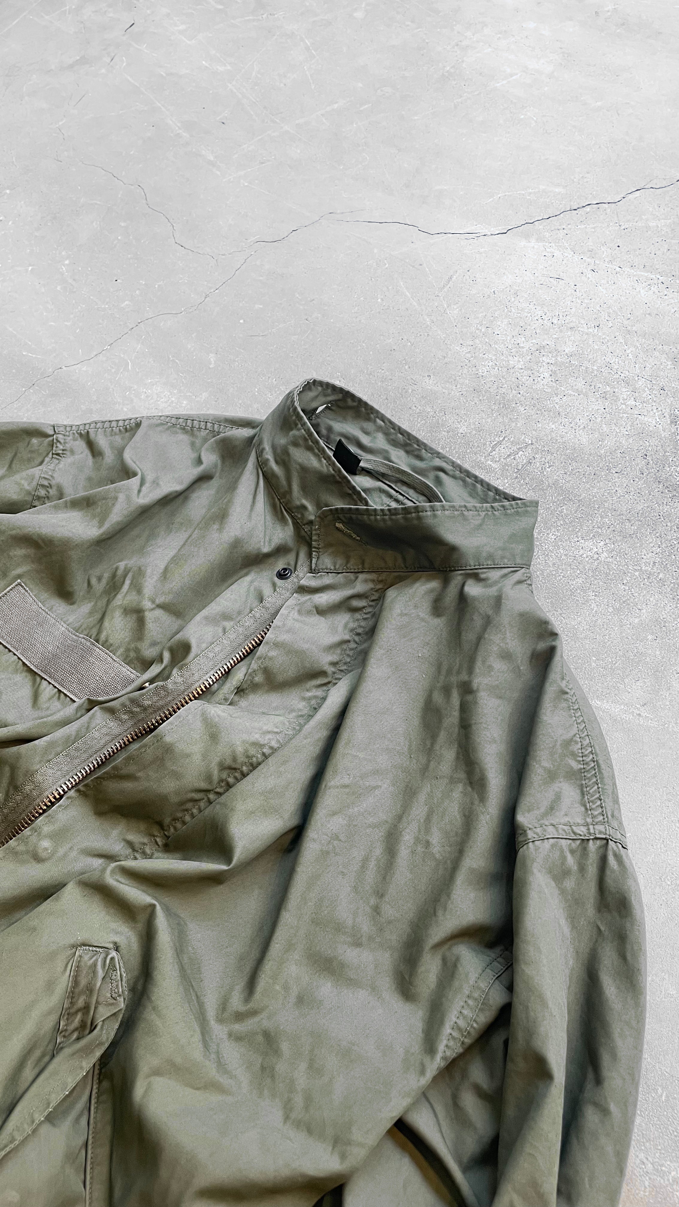 84'S M-65 FISHTAIL MODS COAT / KHAKI [SIZE: L USED]