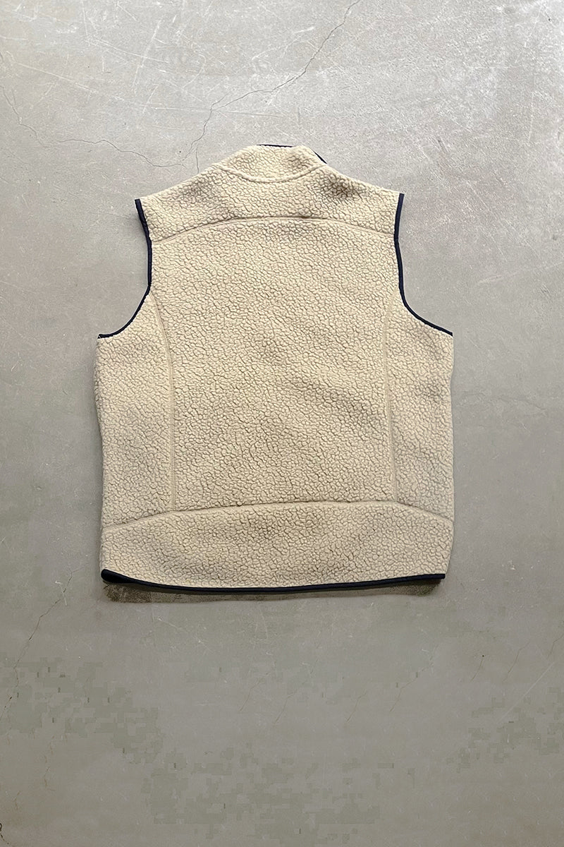17AW RETRO PILE FLEECE VEST/ BEIGE [SIZE: L USED]