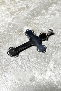STERLING SILVER CROSS PENDANT TOP / SILVER [ONE SIZE USED]